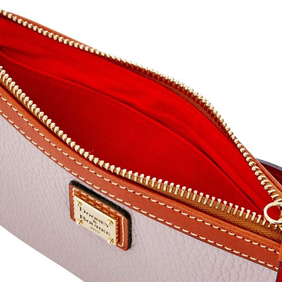 Dooney & Bourke Pebble Grain Large Slim Wristlet - Oyster - Picture 3 of 4